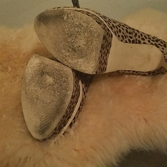 Cheetah Platform heels 10.5 - Picture 3 of 3